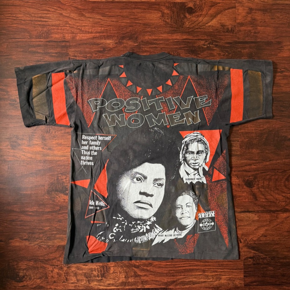 Vintage 80s Kacy World Colors Positive Women T Shirt‎ Single Stitched XL